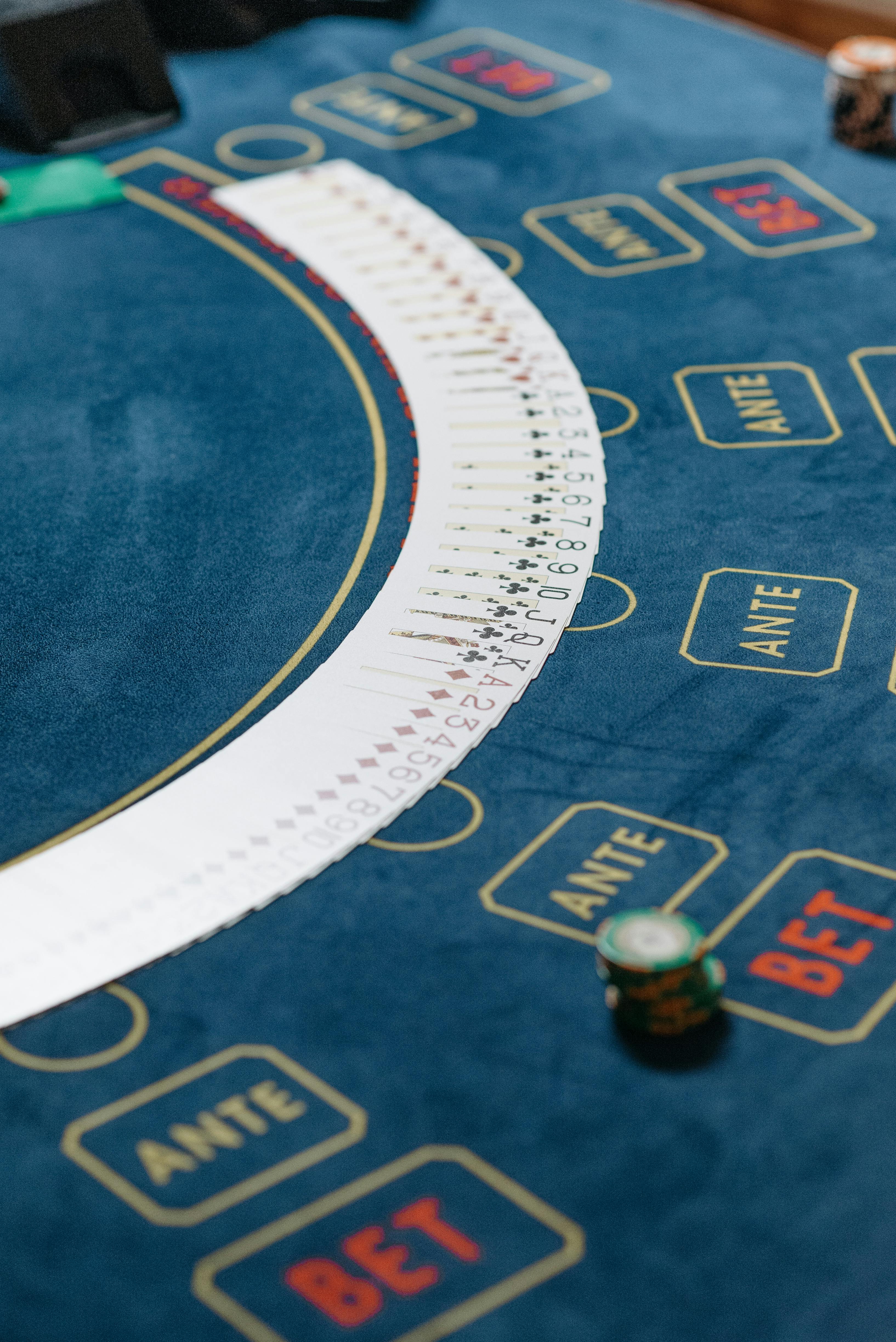 Professional blackjack table